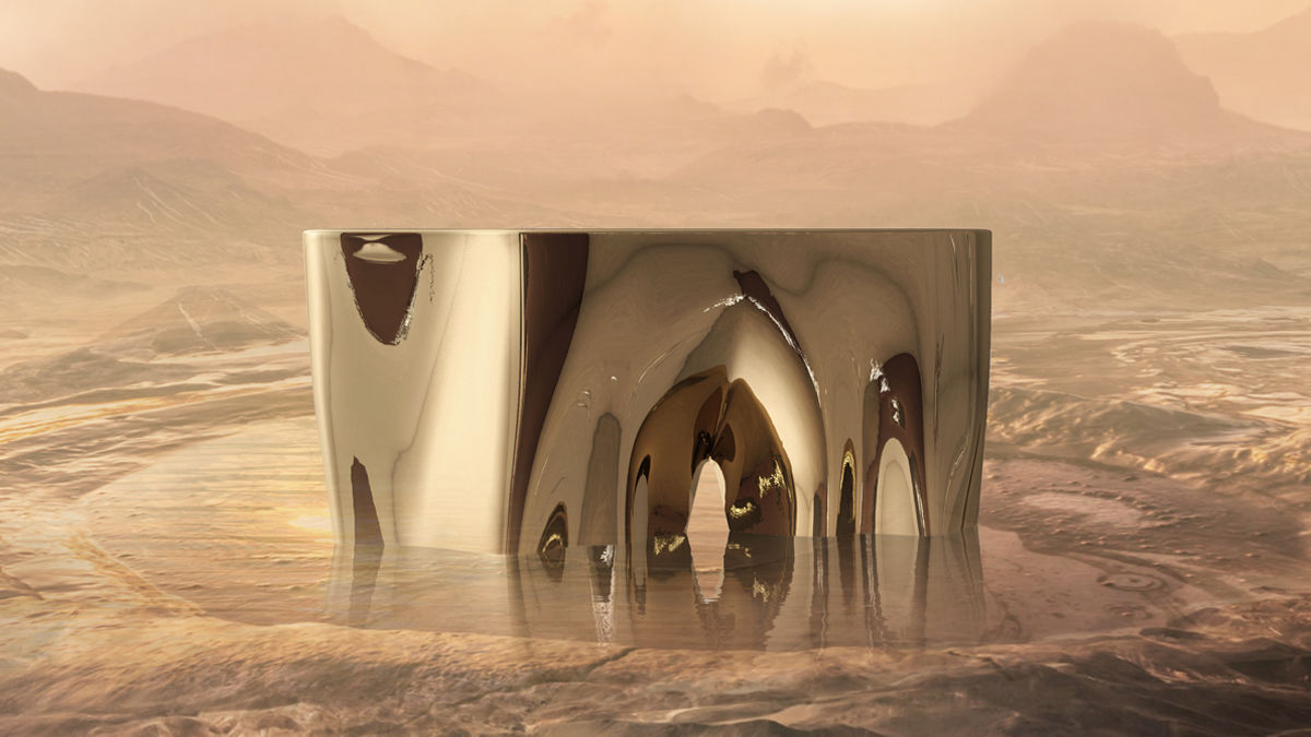 アート203　「火星探査5(オリーブ)」　インテリアコーディネート アート203 「火星探査5(オリーブ)」 インテリアコーディネート