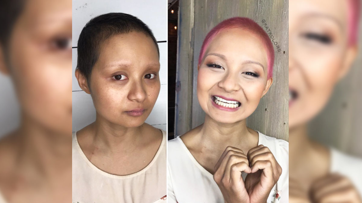 抗がん剤治療を受けた女性が ピンクに髪を染めることで笑顔を取り戻す Tabi Labo