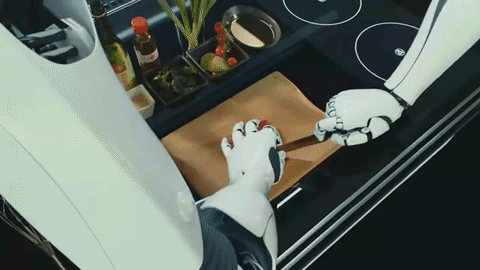 ロボットアーム付きキッチン